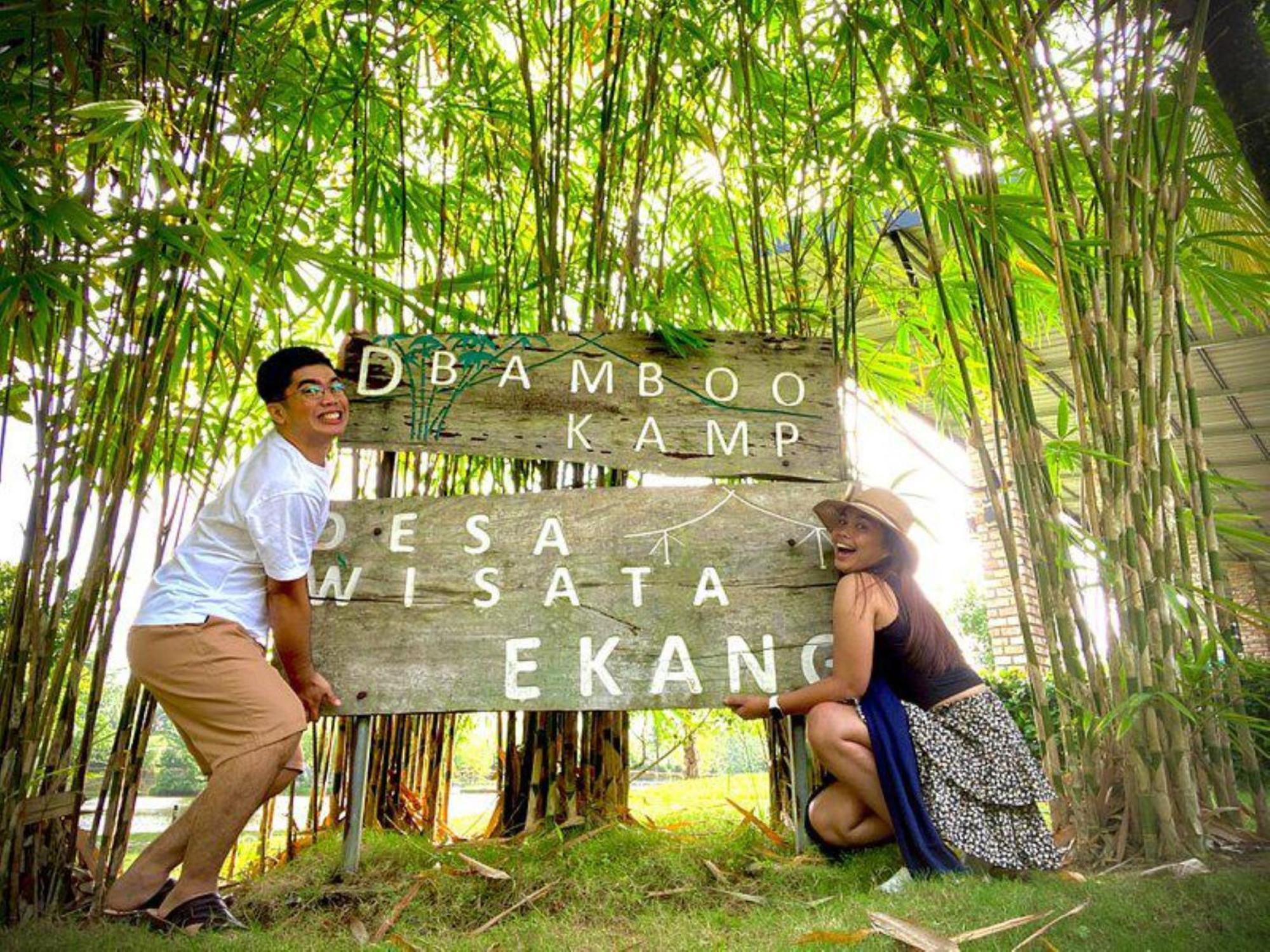 "D'Bamboo Kamp" Desa Wisata Ekang Lagoi Eksteriør bilde